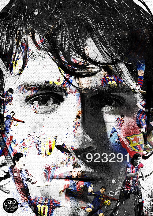 41  ޽ - FCB ౸ Ÿ ౸ 19 X 14  /41 Lionel Messi - FCB Football Star Soccer 19& x 14& Poster